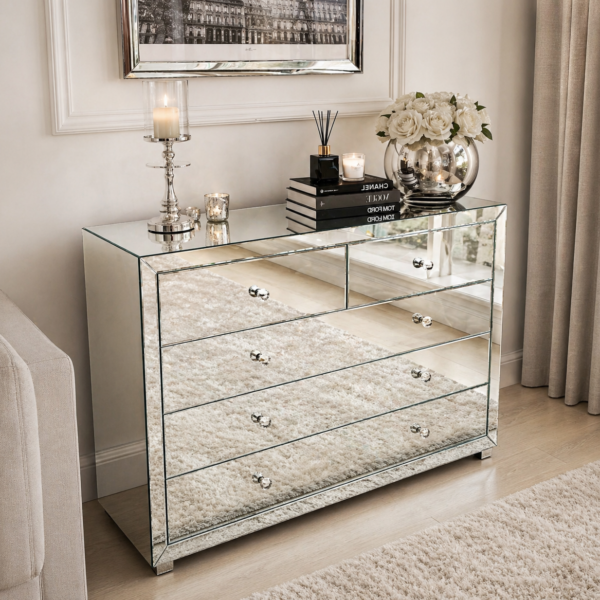 Lustrzana komoda Glamour PERLE