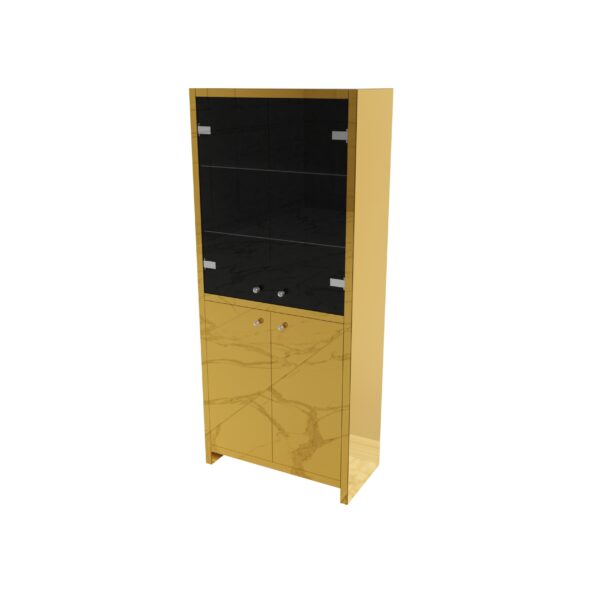 Lustrzana złota witryna Glamour SILVARA GOLD