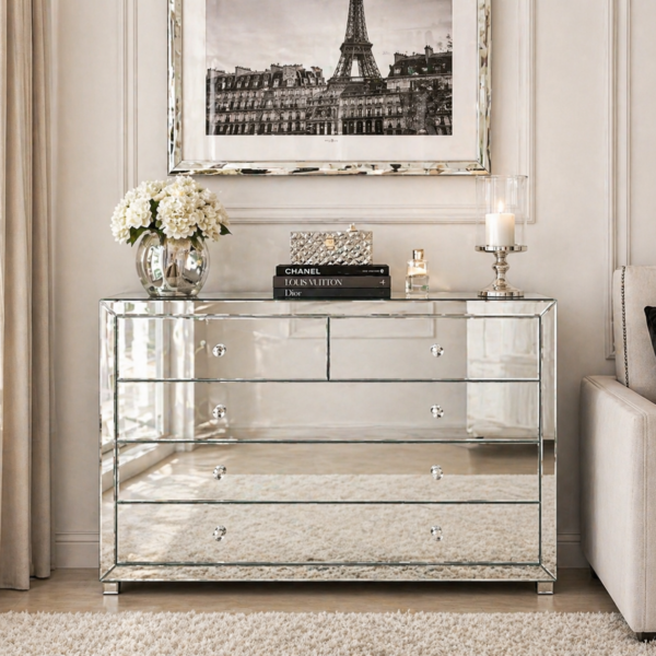 Lustrzana komoda Glamour PERLE
