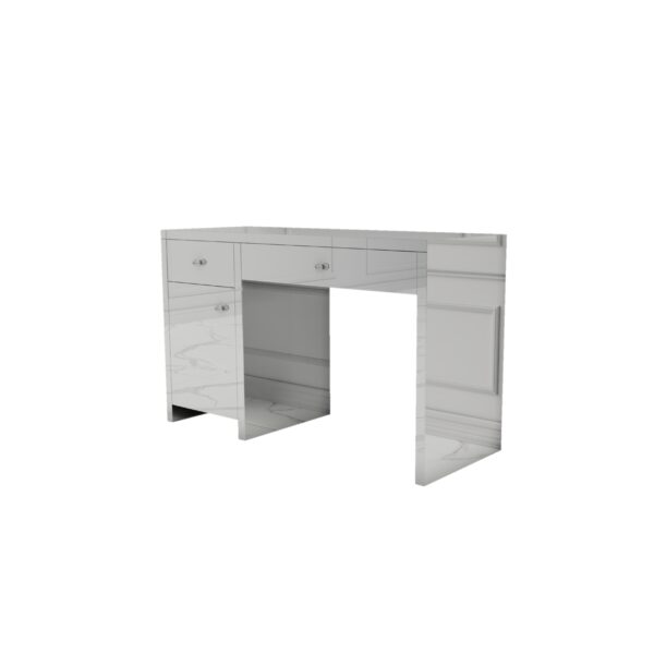 Lustrzane biurko Glamour LUMINA SILVER II