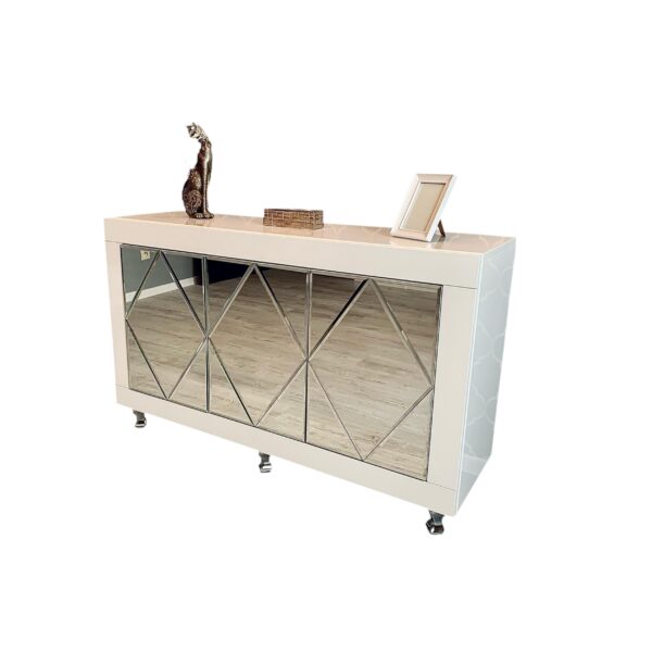 Komoda biały połysk Glamour CRISTALLO