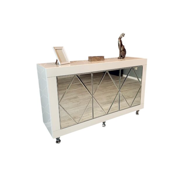 Komoda biały połysk Glamour CRISTALLO