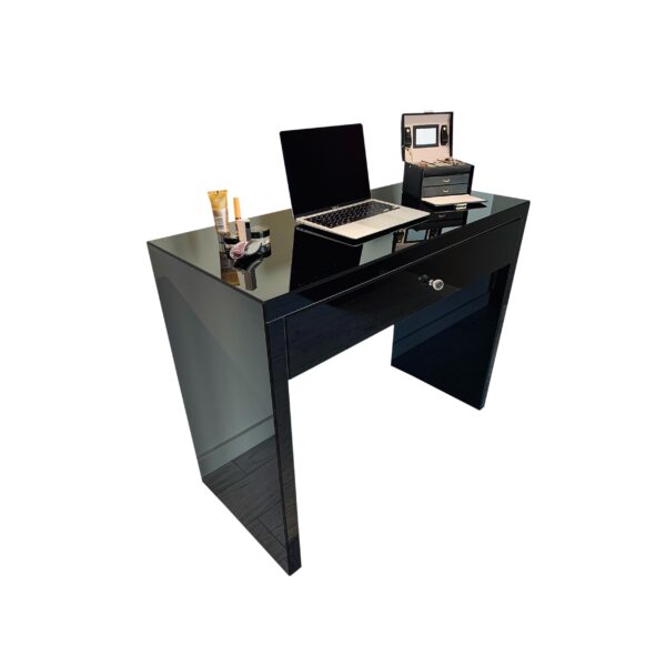 Szklana toaletka Czarna Glamour GLAME BLACK