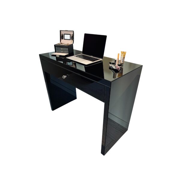 Szklana toaletka Czarna Glamour GLAME BLACK