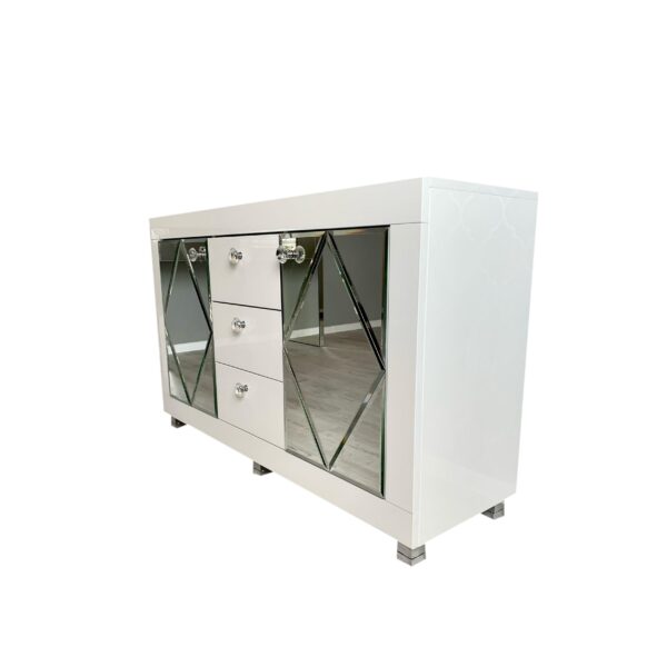 Komoda biały połysk Glamour LARA