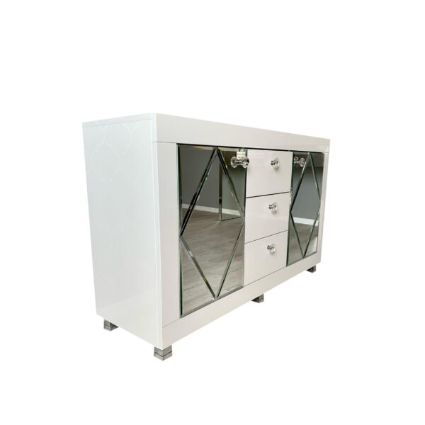 Komoda biały połysk Glamour LARA