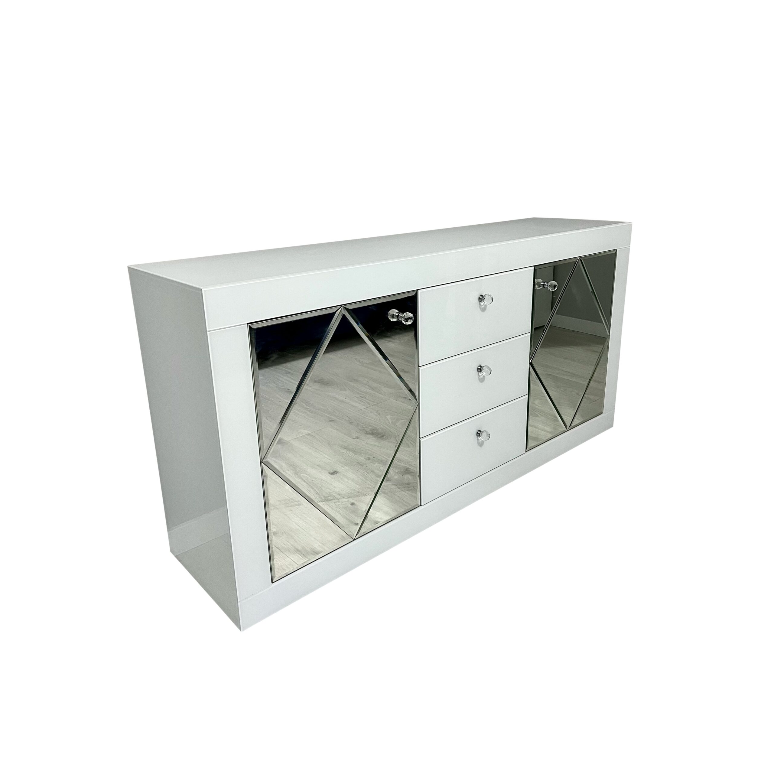 Lustrzana komoda Glamour BELLAGIO WHITE