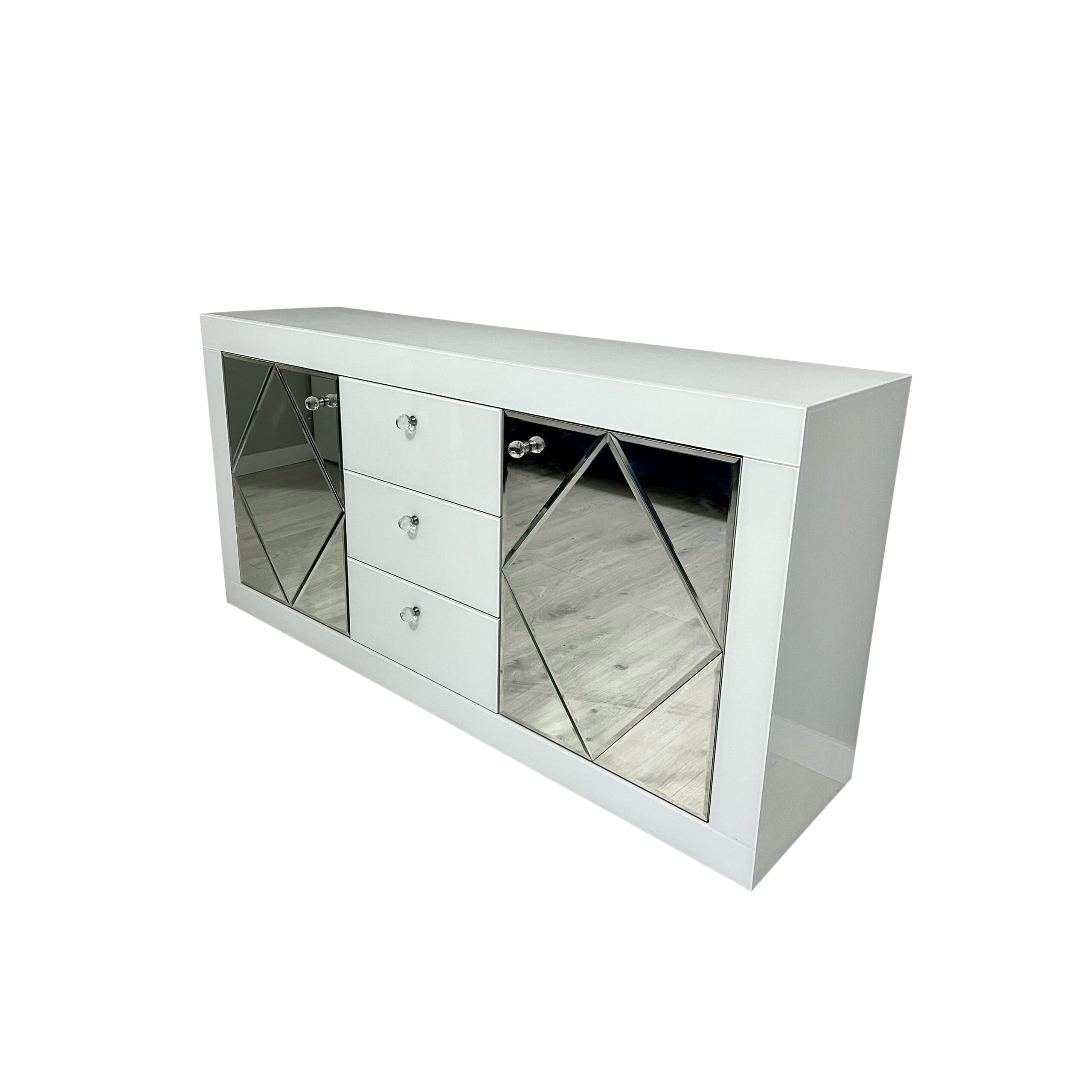 Lustrzana komoda Glamour BELLAGIO WHITE - obrazek 2