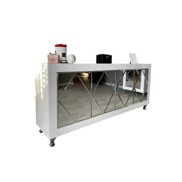 Komoda biały połysk Glamour CRISTALLO MAX