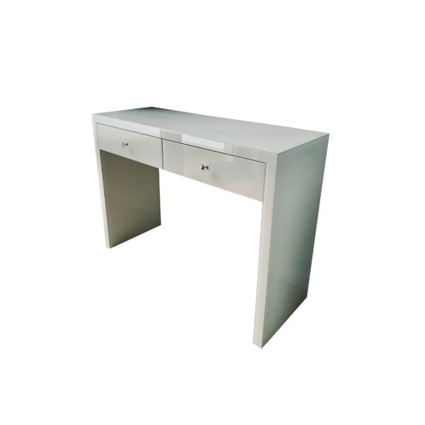 Szklana toaletka biała Glamour GLAM DUO WHITE