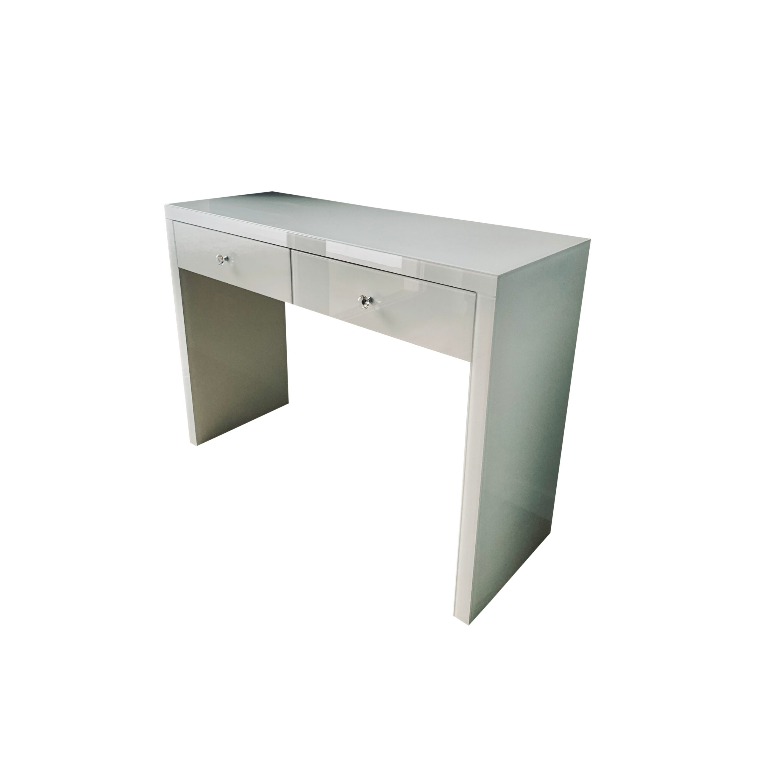 Szklana toaletka biała Glamour GLAM DUO WHITE - obrazek 2