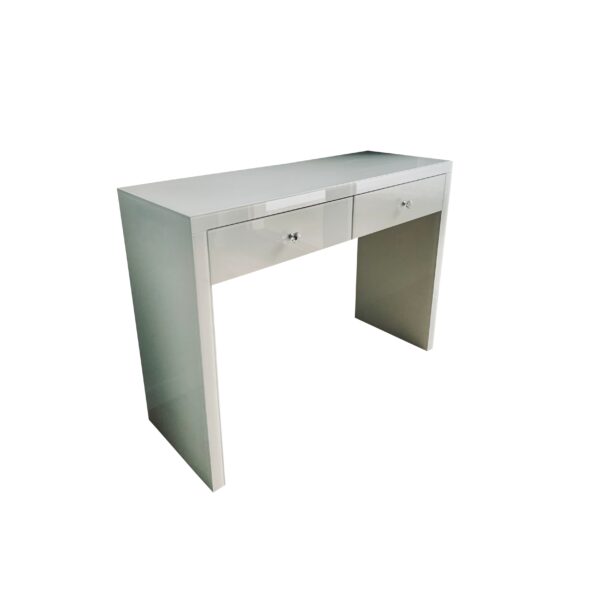 Szklana toaletka biała Glamour GLAM DUO WHITE