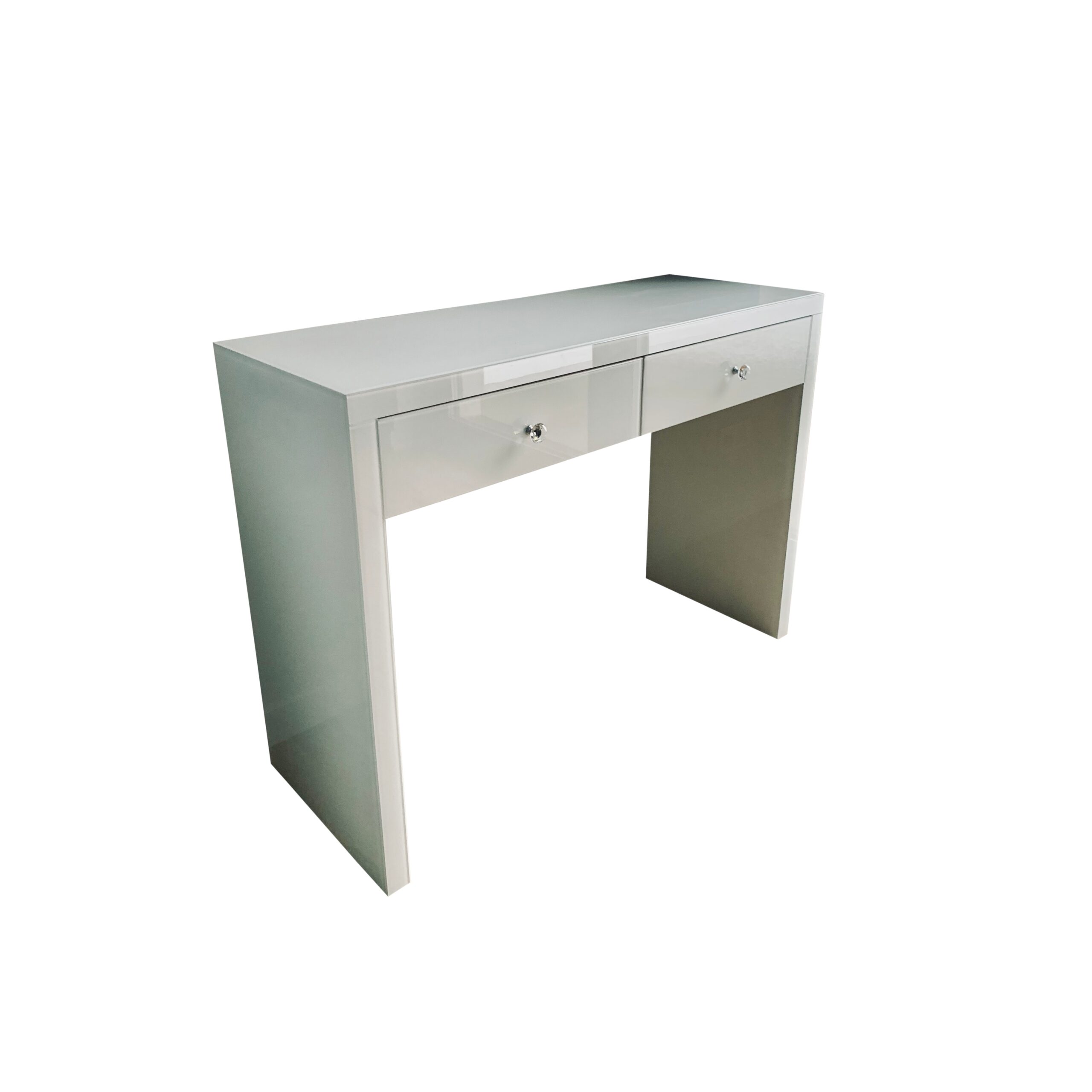 Szklana toaletka biała Glamour GLAM DUO WHITE