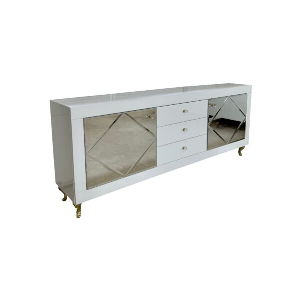 Komoda biały połysk Glamour LARA MAX