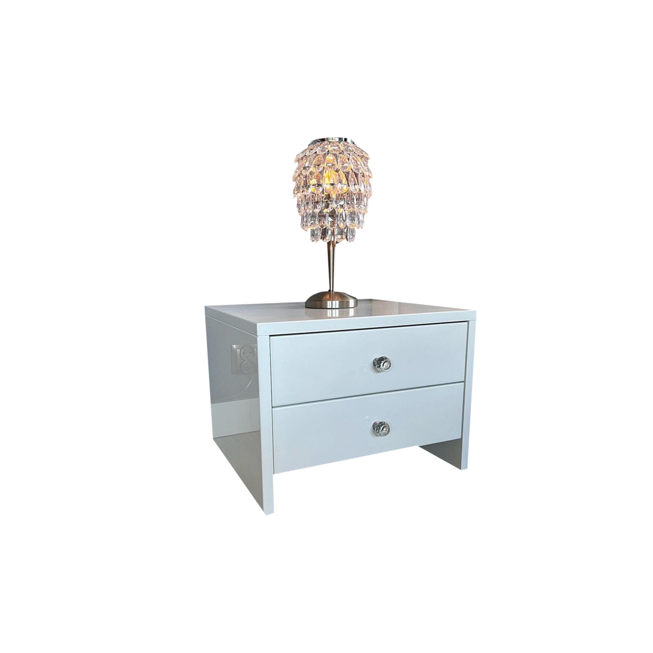 Szafka nocna biały połysk Glamour CELESTIA WHITE