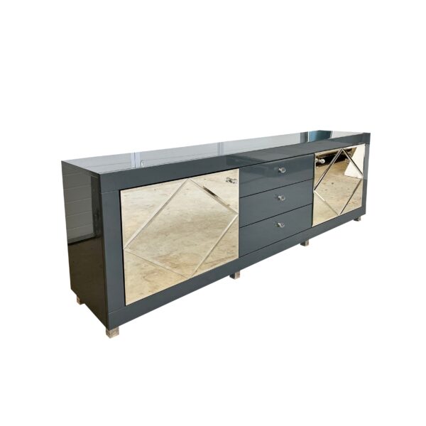 Komoda szary połysk Glamour LARA GREY