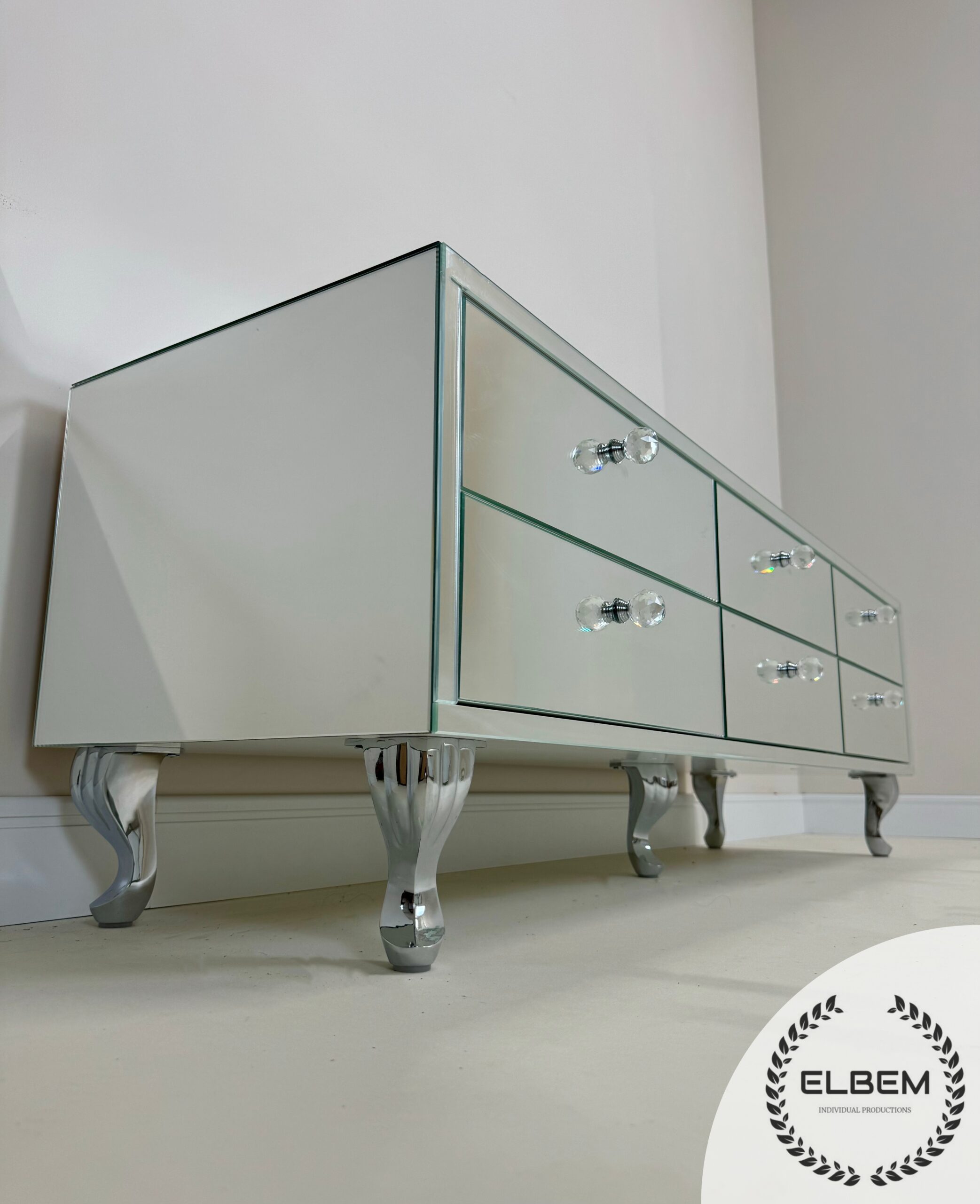 Lustrzana Szafka RTV GLAMOUR - ROYAL AURA PLUS - obrazek 4