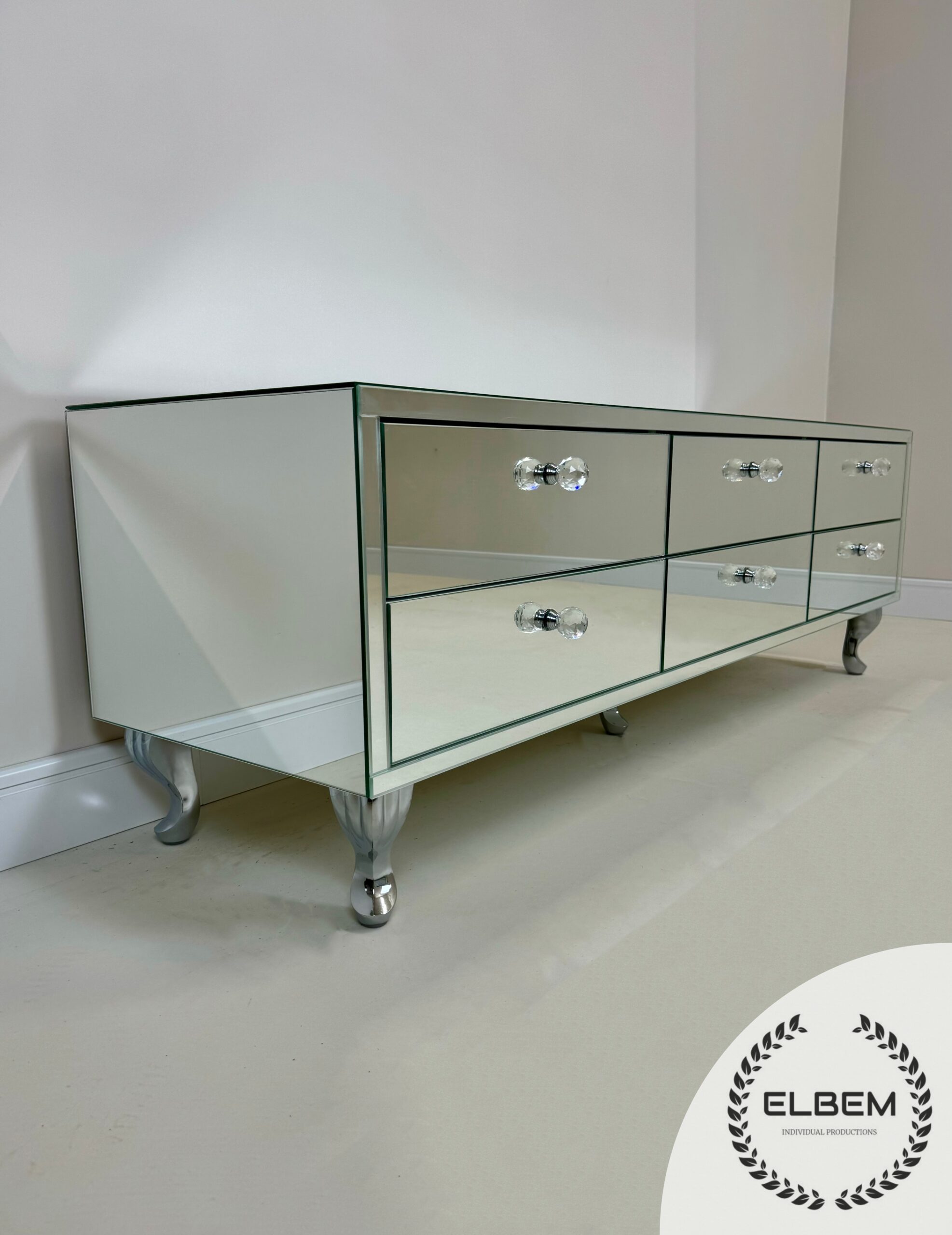 Lustrzana Szafka RTV GLAMOUR - ROYAL AURA PLUS - obrazek 5