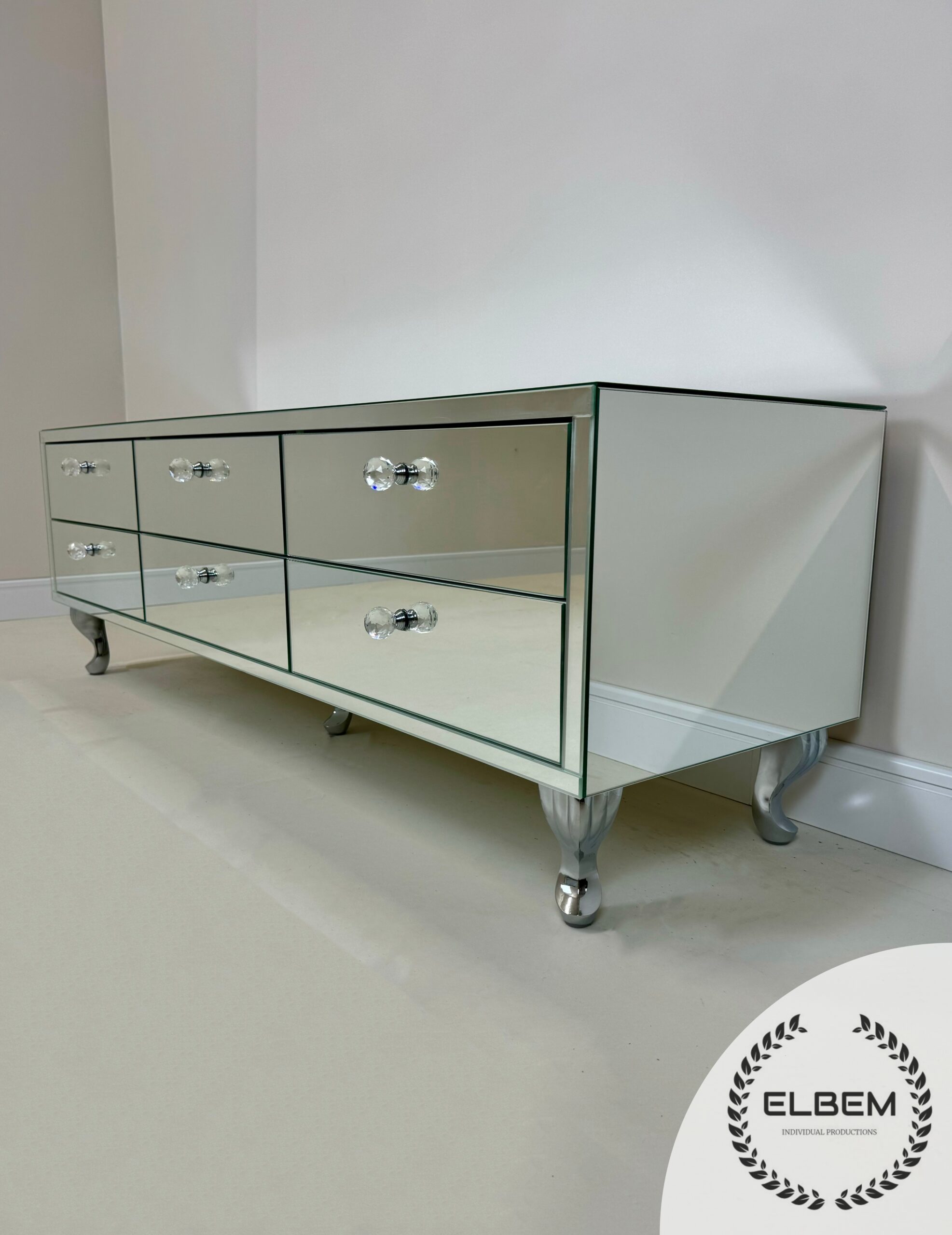 Lustrzana Szafka RTV GLAMOUR - ROYAL AURA PLUS - obrazek 6