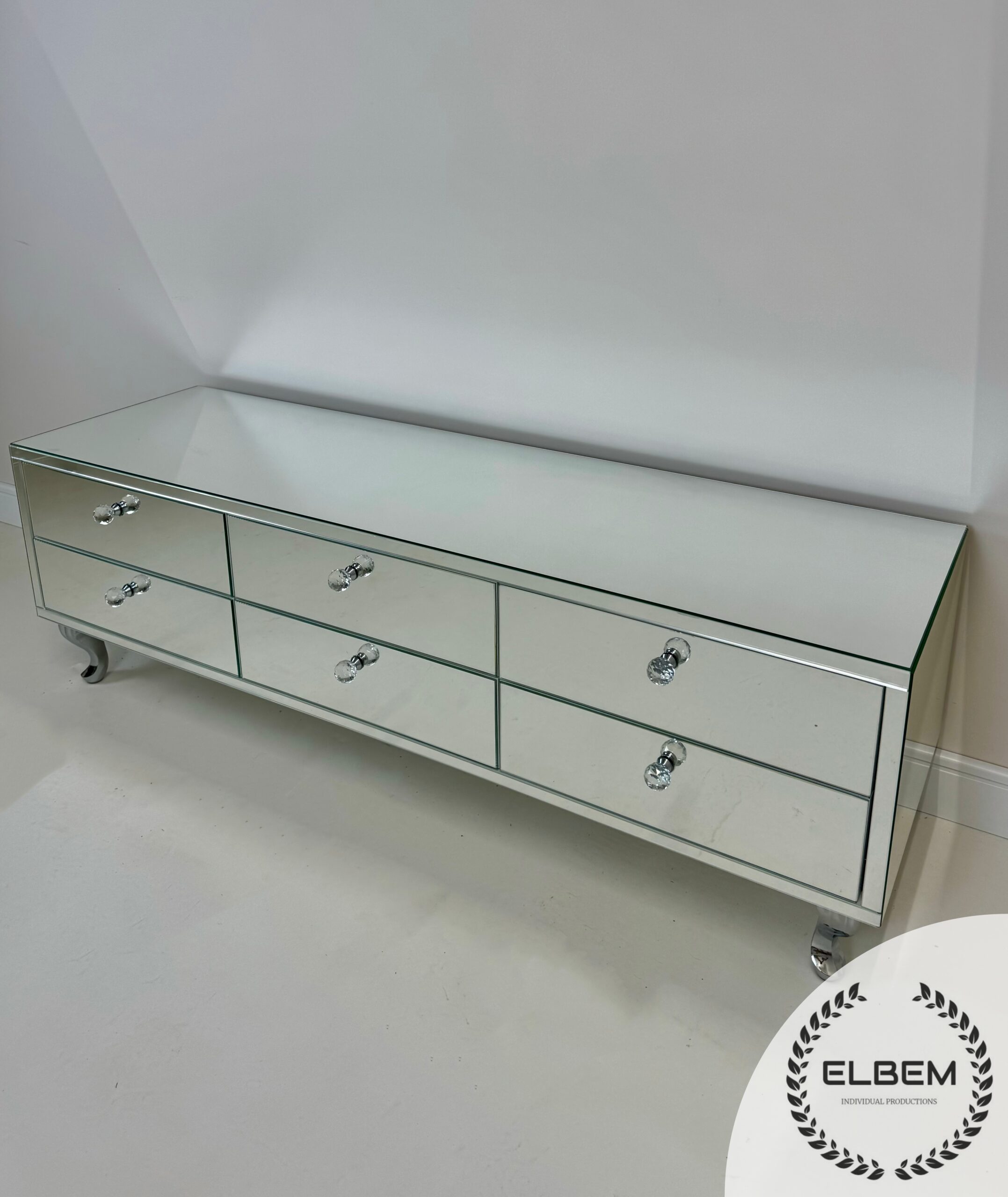 Lustrzana Szafka RTV GLAMOUR - ROYAL AURA PLUS - obrazek 7