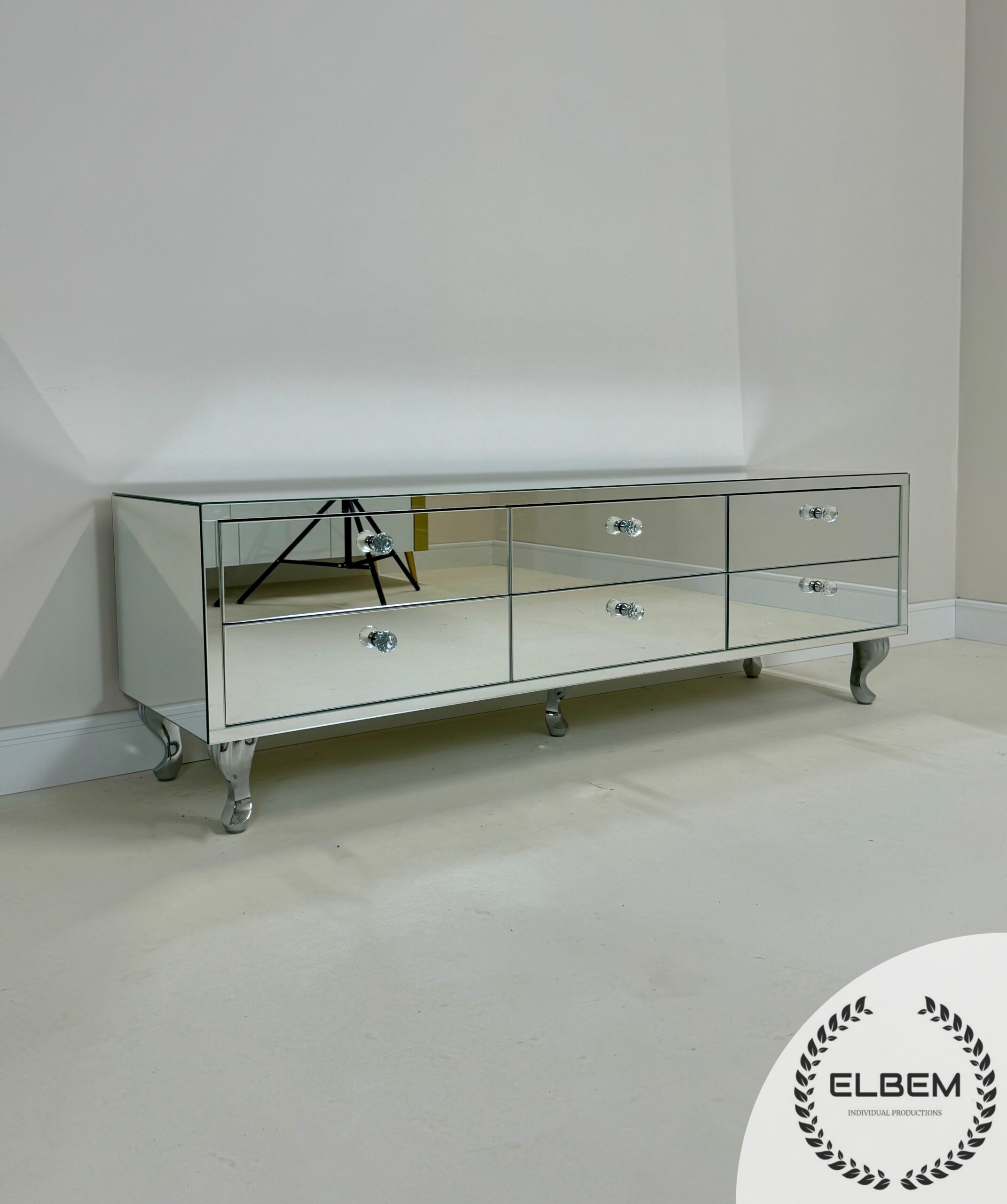 Lustrzana Szafka RTV GLAMOUR - ROYAL AURA PLUS - obrazek 8