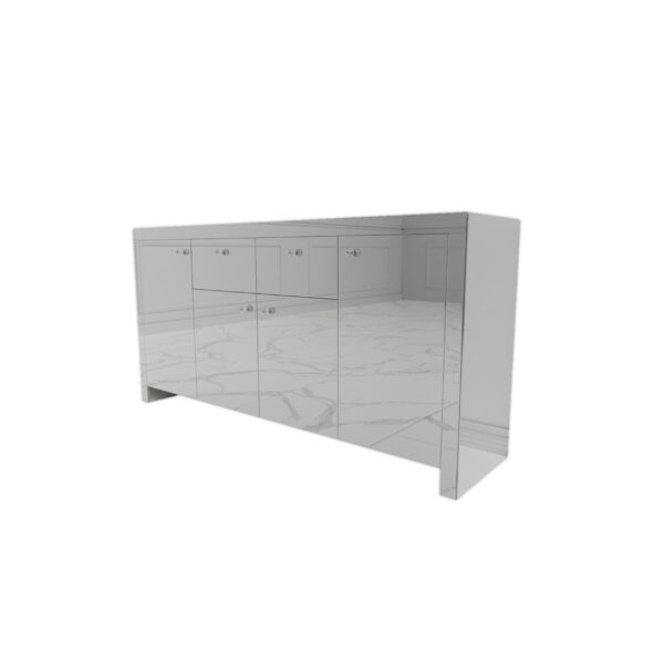 Lustrzana komoda Glamour LUNA SILVER