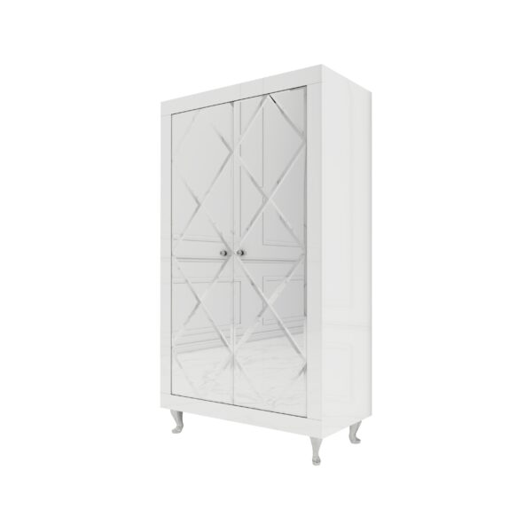 Witryna lakierowana – biały połysk Glamour SELENE II