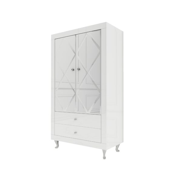 Witryna lakierowana – biały połysk Glamour SELENE