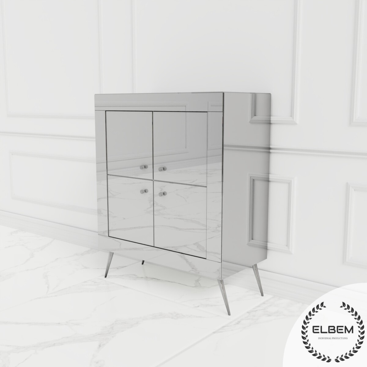 Lustrzana komoda Glamour PIAZZA - obrazek 5