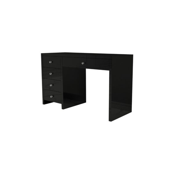 Czarne szklane biurko Glamour LUMINA BLACK