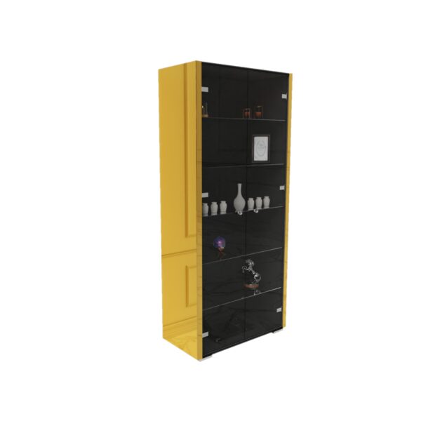 Złota lustrzana gablota GlamourVista