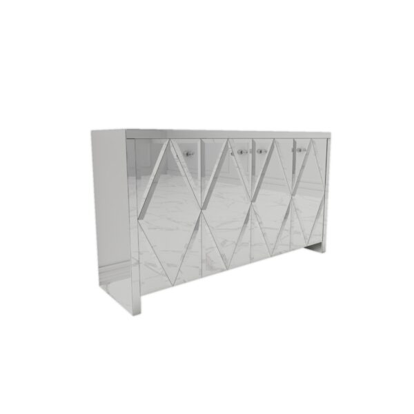 Lustrzana komoda z rombami Glamour DIVA