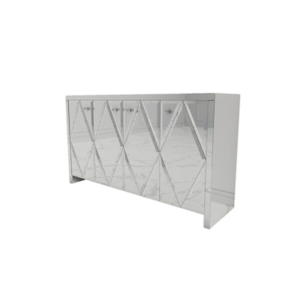 Lustrzana komoda z rombami Glamour DIVA