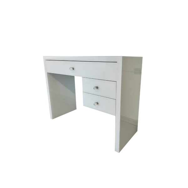 Szklana biała toaletka Glamour DUOGLAM