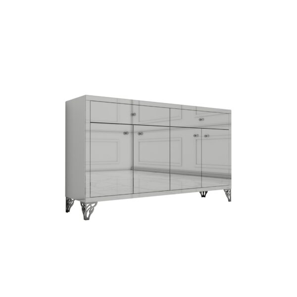 Lustrzana komoda Glamour PALOMA SILVER