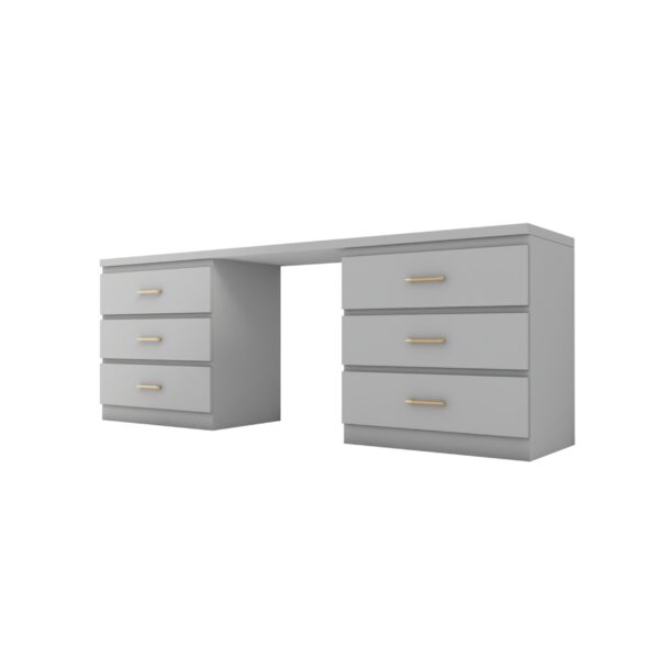 Biurko / toaletka szary mat Glamour BELLA IV