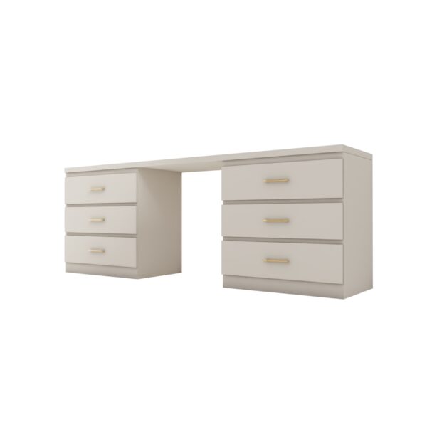 Biurko / toaletka beżowy mat Glamour BELLA I