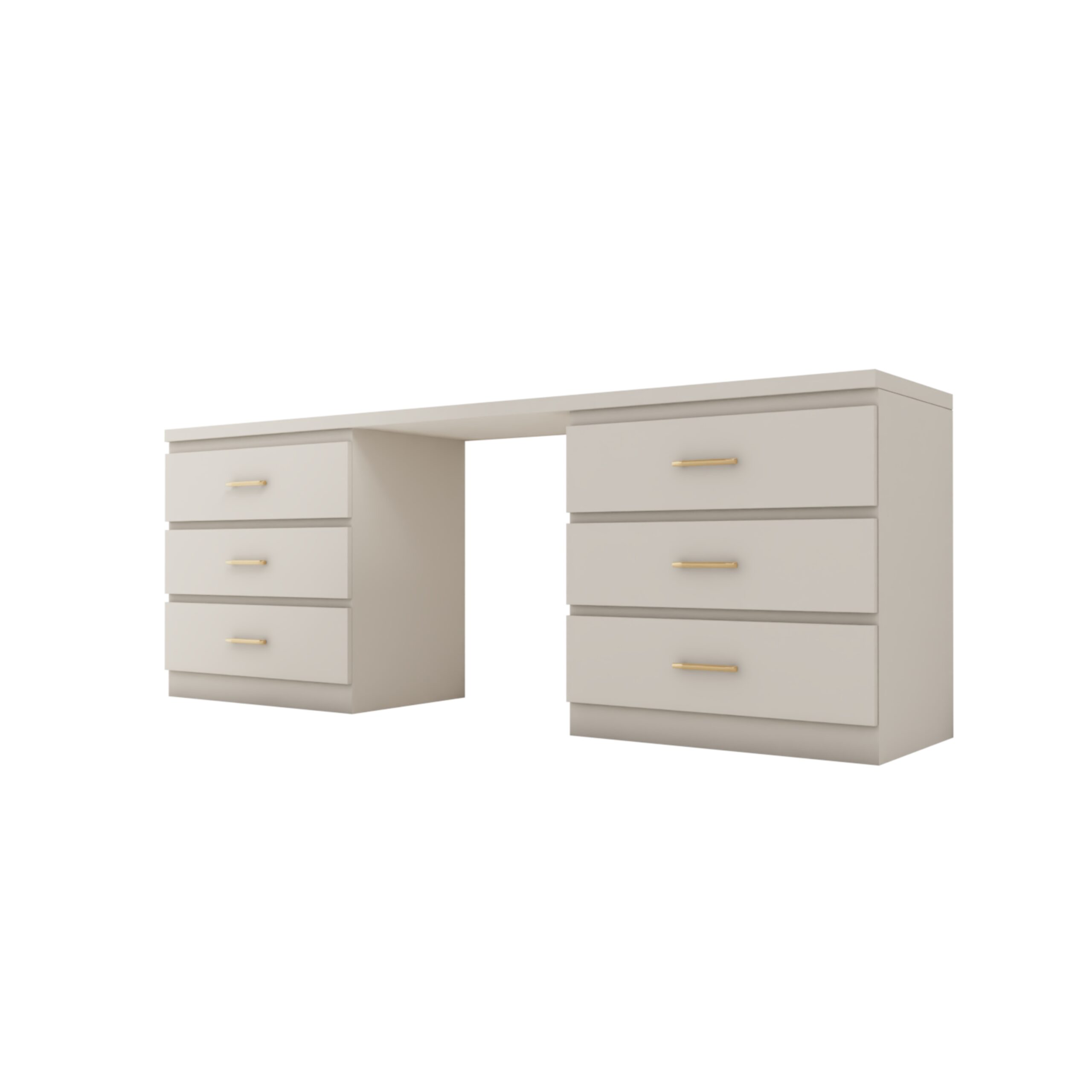 Biurko / toaletka beżowy mat Glamour BELLA I - obrazek 2