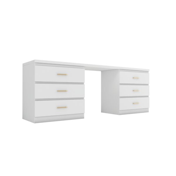 Biurko / toaletka biały mat Glamour BELLA II