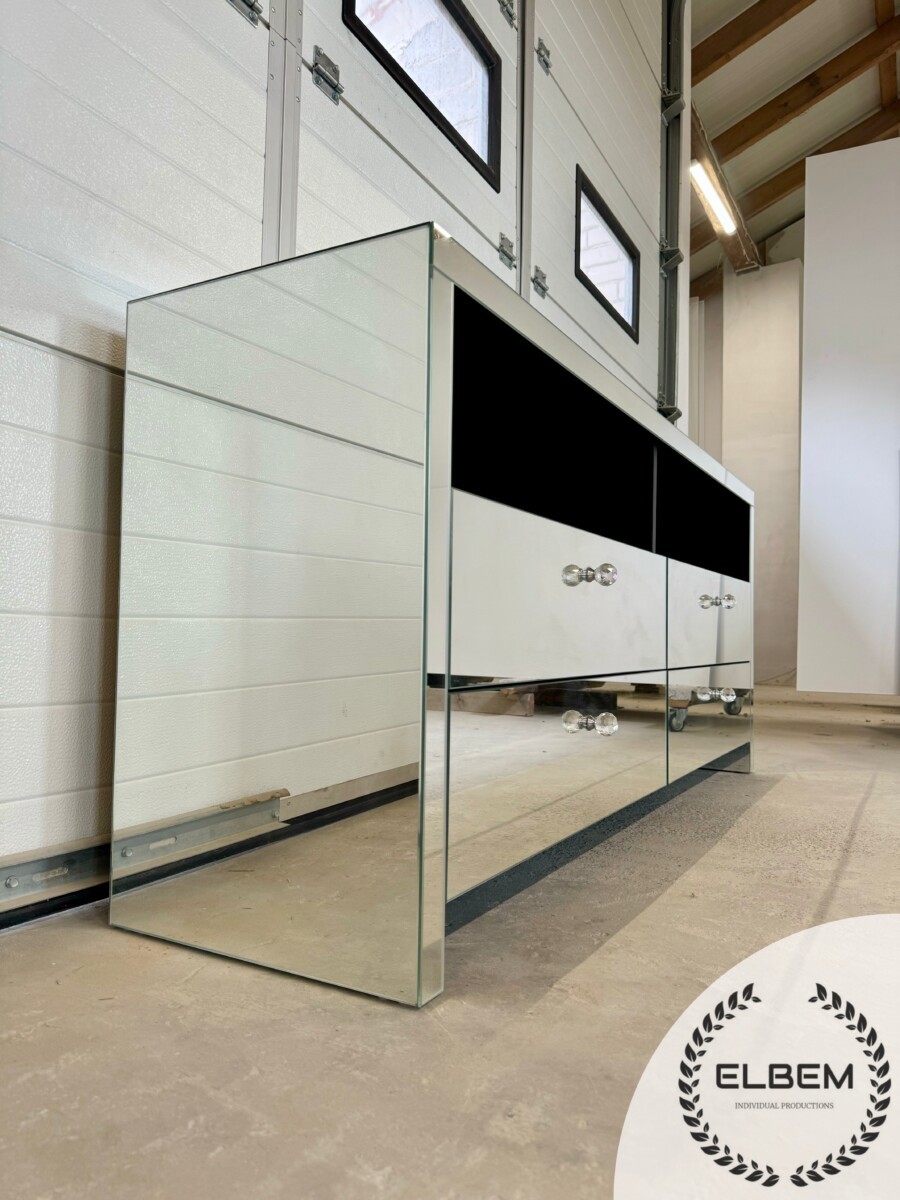 Lustrzana szafka RTV GLAMOUR - GLAM DECO MAX - obrazek 6