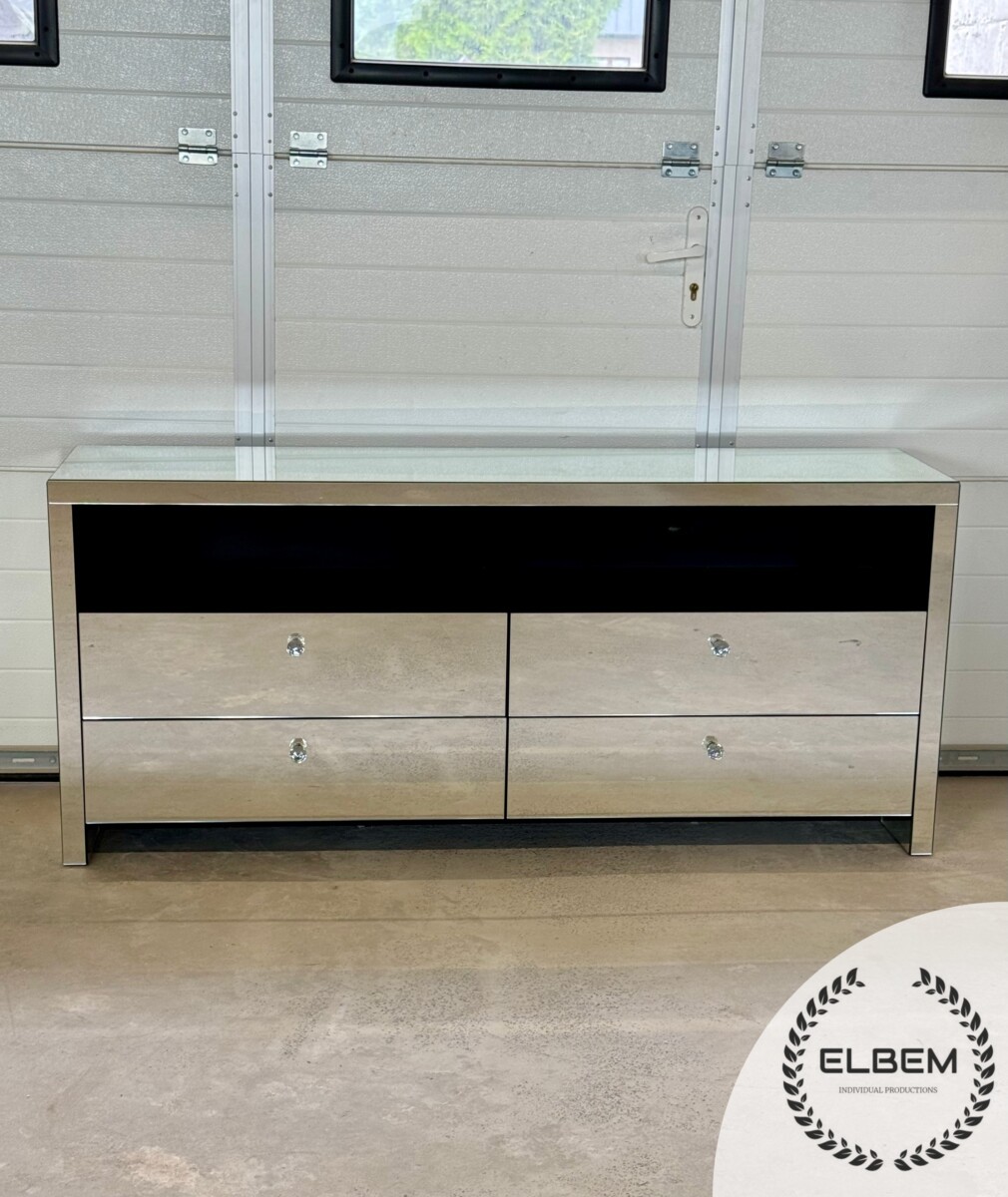 Lustrzana szafka RTV GLAMOUR - GLAM DECO MAX - obrazek 3