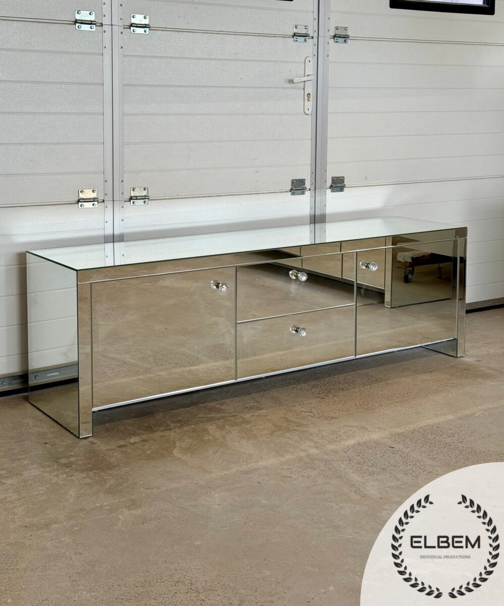 Lustrzana szafka RTV GLAMOUR - GLAM ROYAL PLUS - obrazek 6