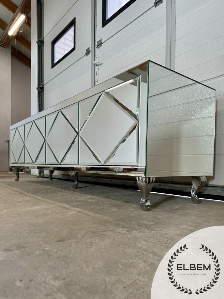 Lustrzana szafka RTV GLAMOUR - OPAL ESSENCE - obrazek 9