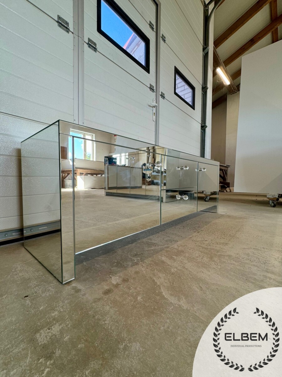 Lustrzana szafka RTV GLAMOUR - GLAM ROYAL PLUS - obrazek 3