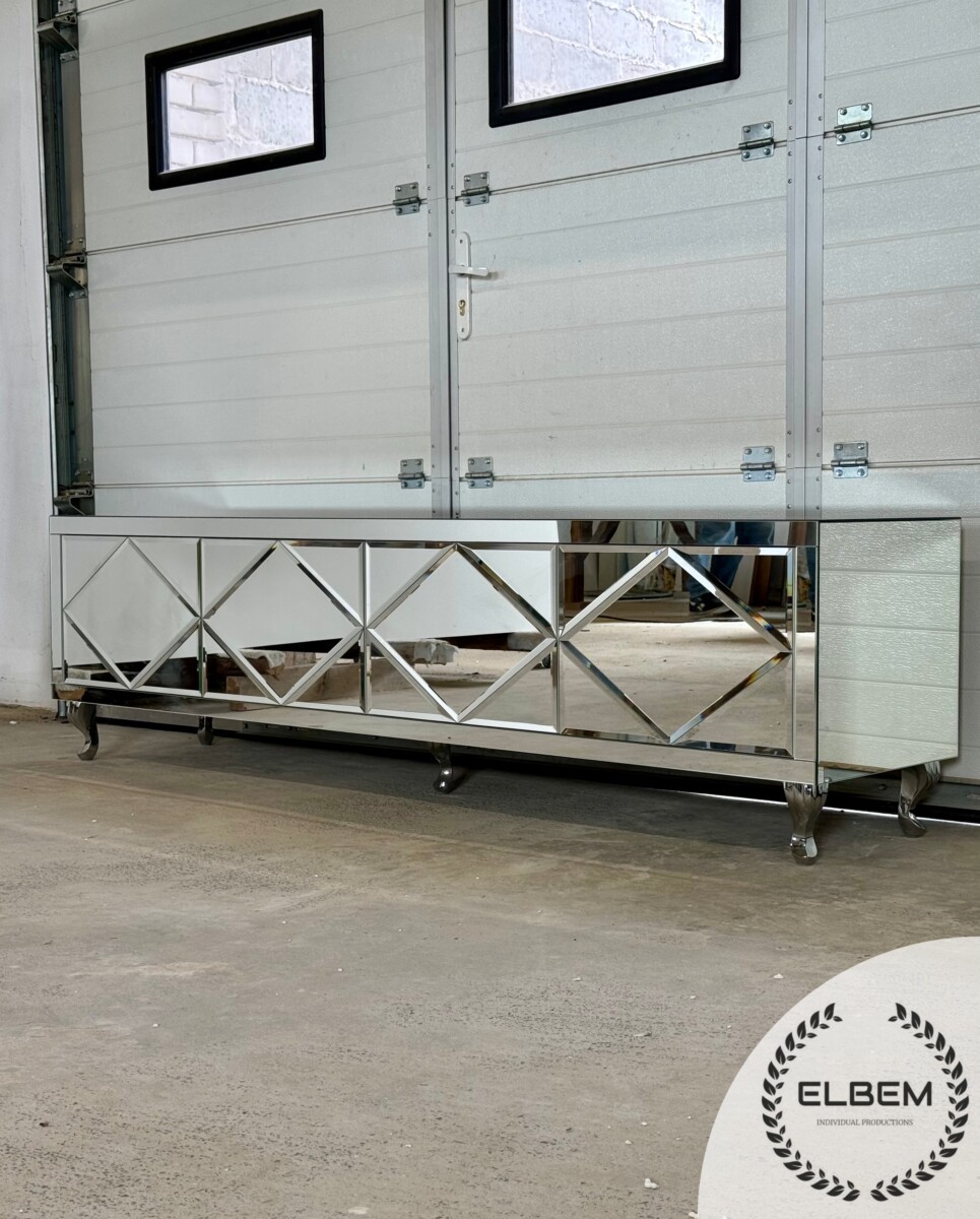 Lustrzana szafka RTV GLAMOUR - OPAL ESSENCE - obrazek 5