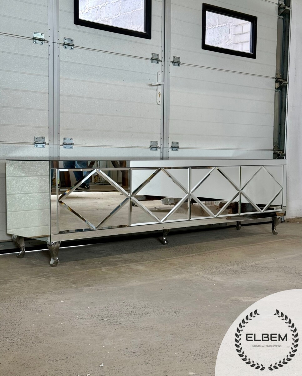 Lustrzana szafka RTV GLAMOUR - OPAL ESSENCE - obrazek 4