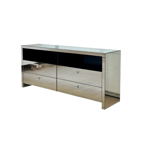 Lustrzana szafka RTV GLAMOUR – GLAM DECO MAX