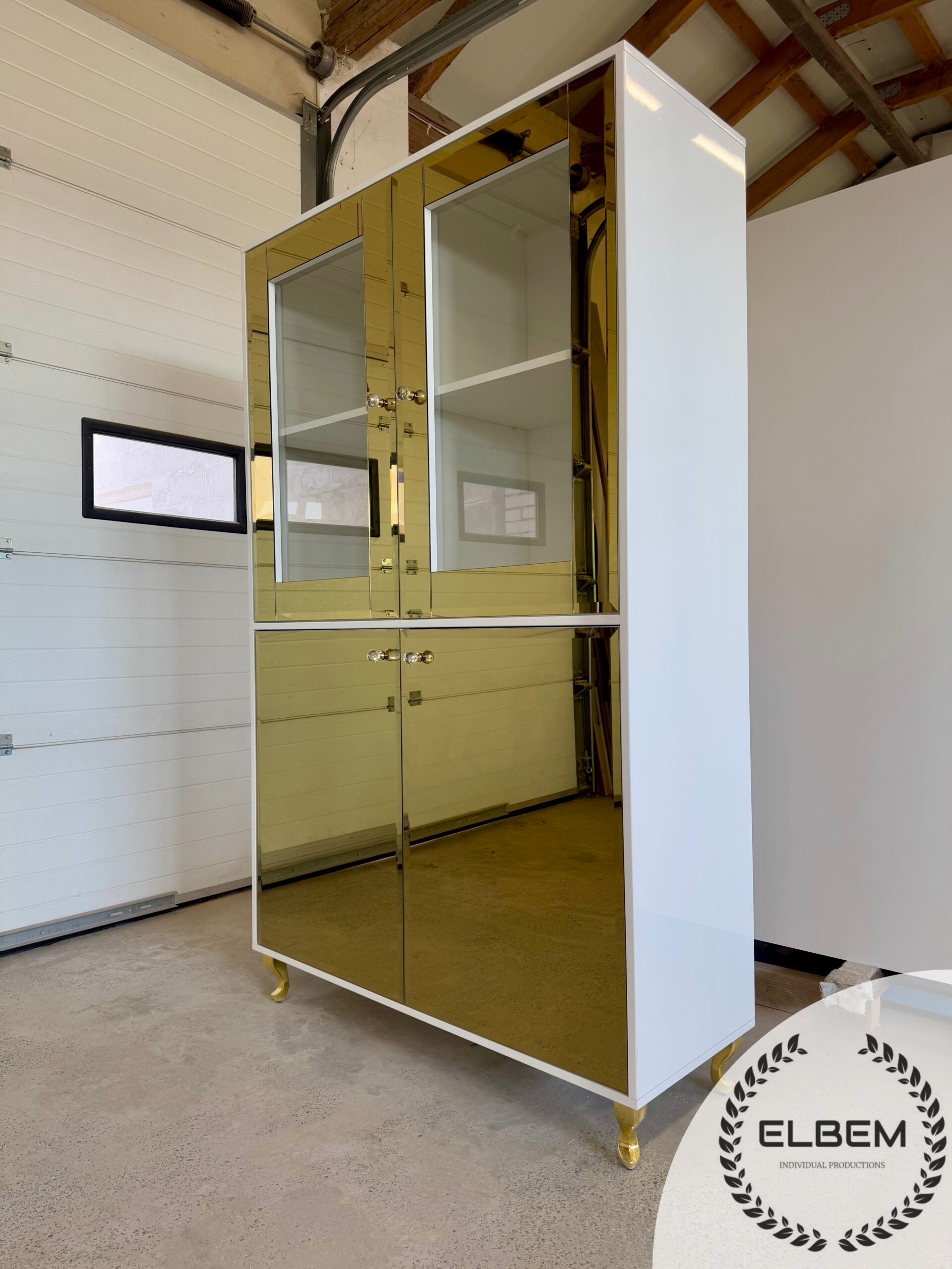 Witryna lakierowana - Biały połysk Glamour ANASTAZIA - obrazek 4