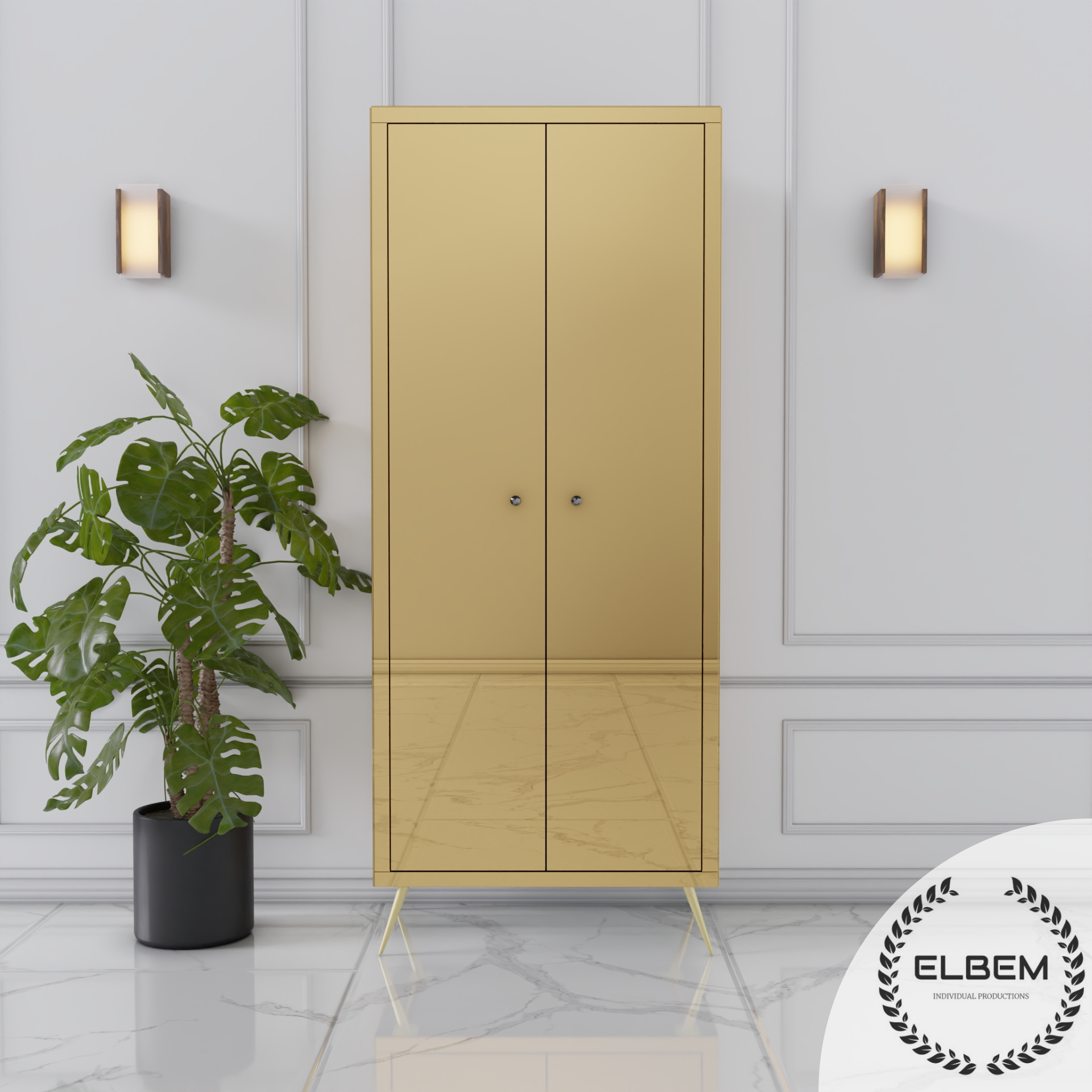 Lustrzana złota witryna Glamour LUSSINA GOLD - obrazek 4