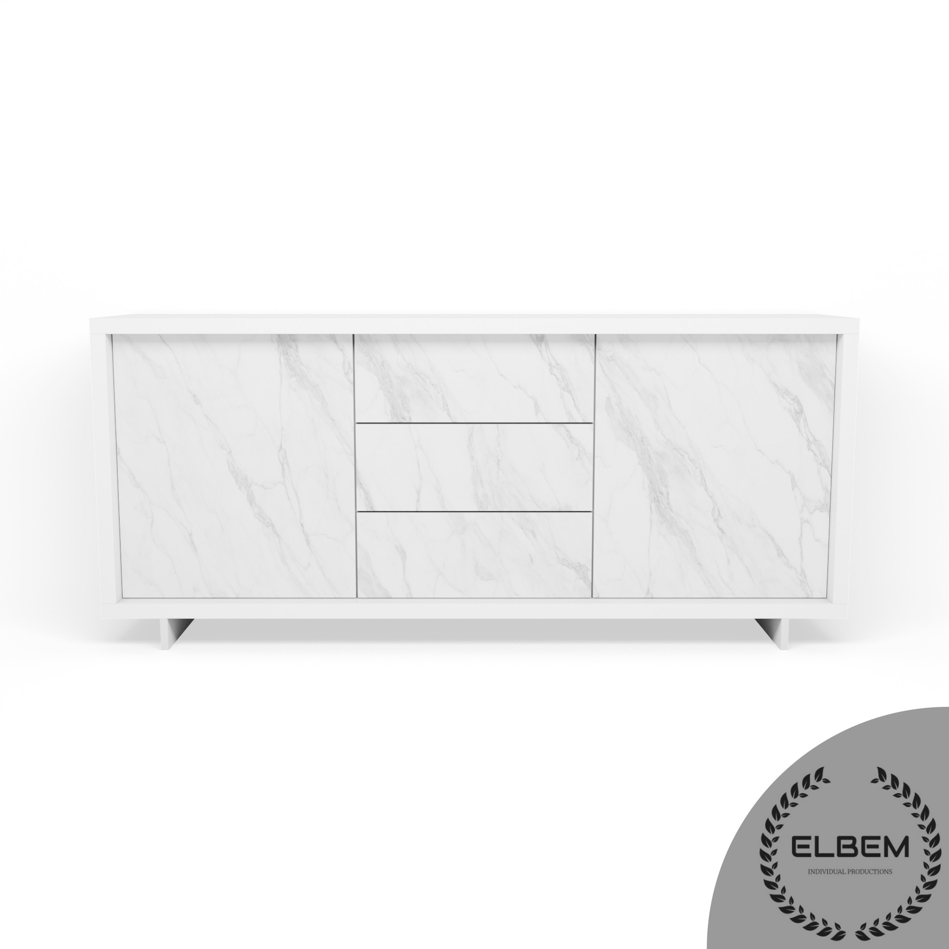 Komoda BERGEN WHITE II - obrazek 3